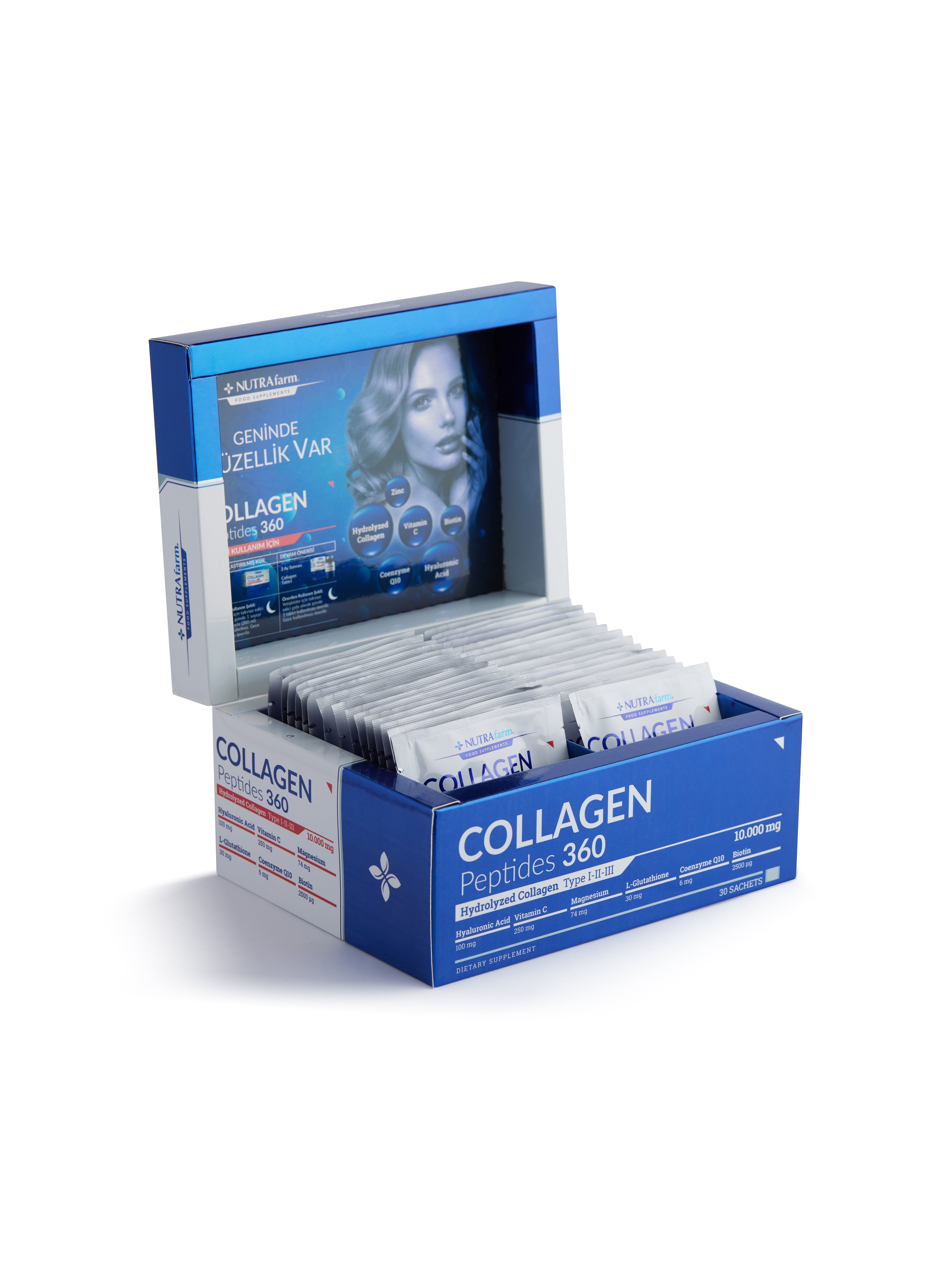 NutraFarm Collagen Peptides 360 Hydrolyzed Collagen Type I-II-III