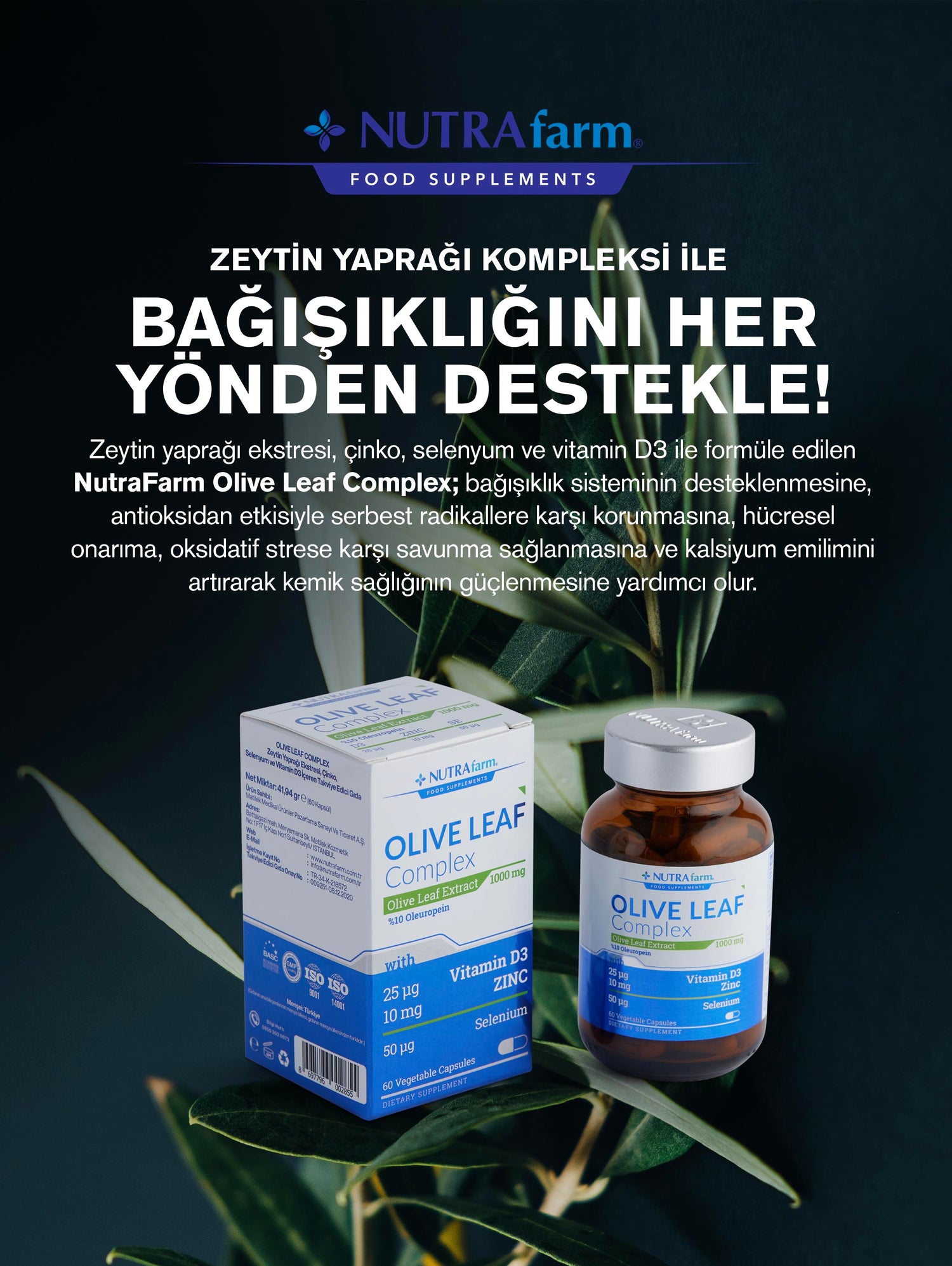 NutraFarm Olive Leaf Complex 1000 mg