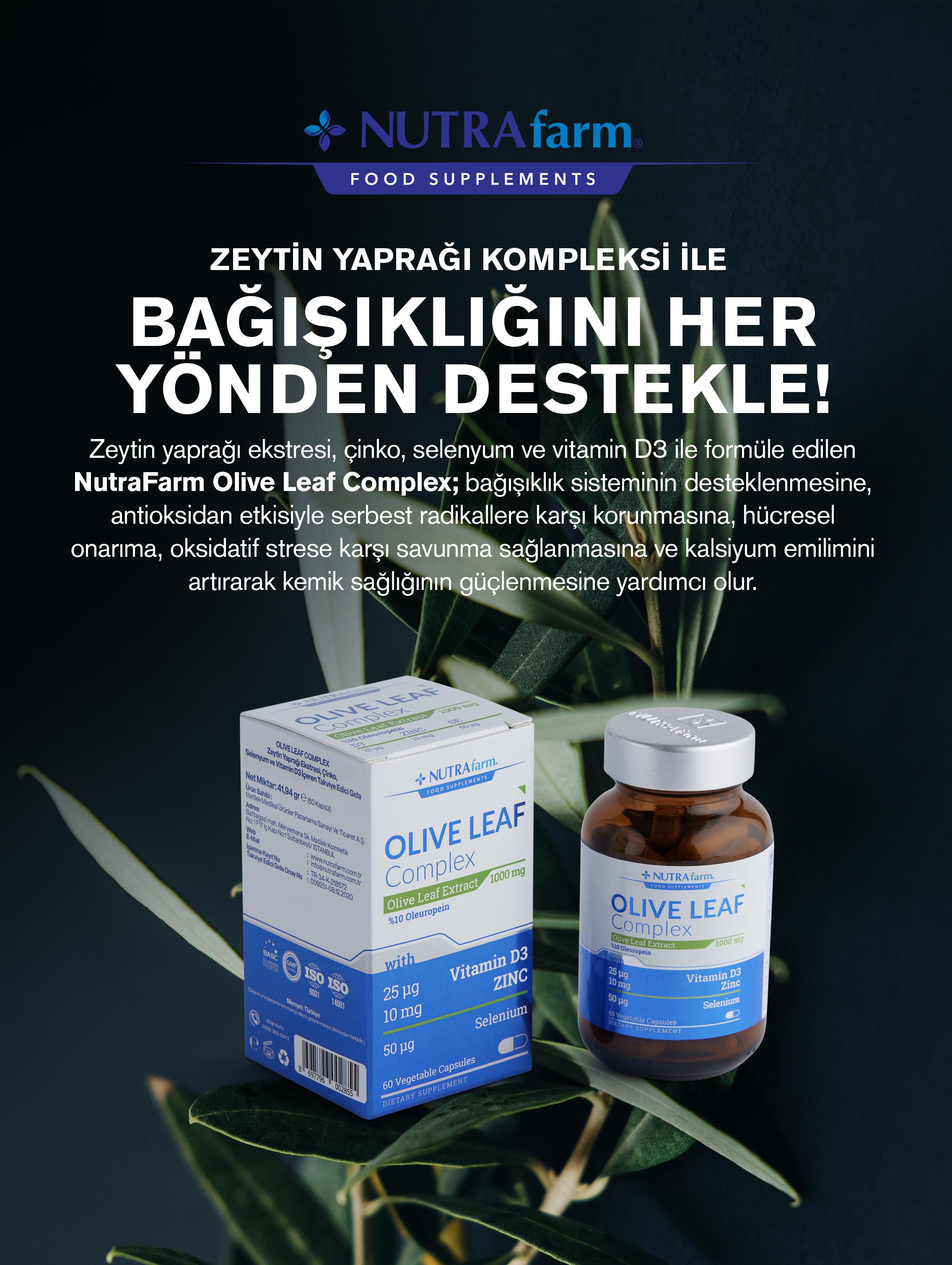 NutraFarm Olive Leaf Complex 1000 mg