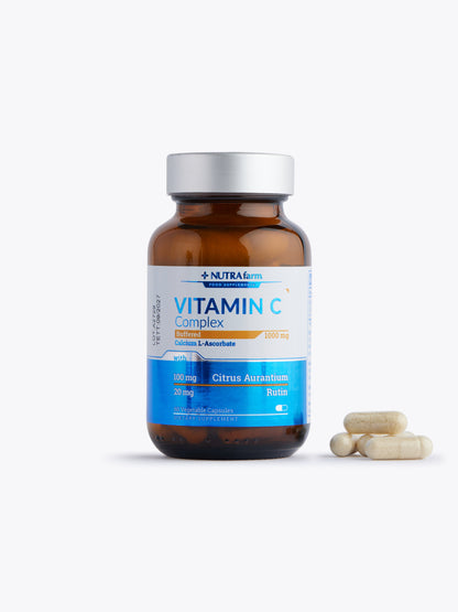 NutraFarm Vitamin C Complex Buffered 1000 mg Calcium L-Ascorbate